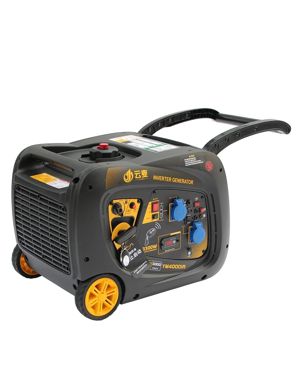 Digital inverter gasoline generator, 3.6kw, AC220V, 50hz, small silent inverter car, drone charging