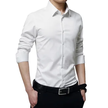 

MJARTORIA 2020 New Fashion Casual Shirt Men Long Sleeve Slim Fit Men's Casual Button-Down Formal Dress Shirts Men Clothes Camisa