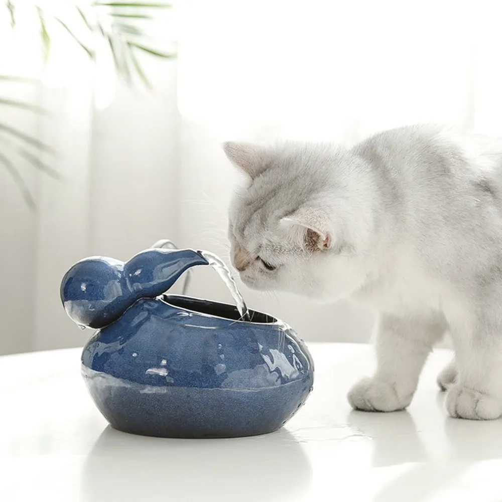 gourd Dog Automatic Circulation Water Dispenser Fountain Water Basin Drinker