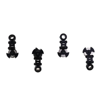 

4 Pcs RC Car Metal Remote Control Drift Cars Shell Magnet Stealth Body Contact Post Shell Column for 1/10 Axial SCX10(Black)