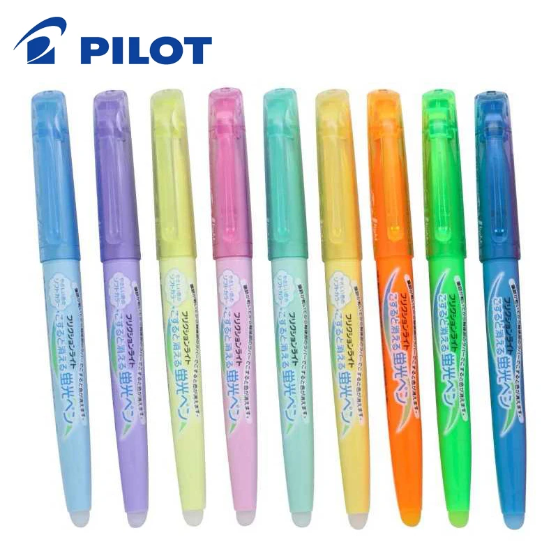 1pcs Pilot SFL 10SL FriXion Light Erasable Highlighter fluorescent 6 Soft Color Ink Erasable Writing Pen|fluorescent highlightererasable highlighter - AliExpress
