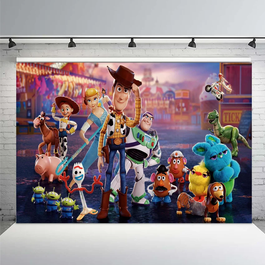 

Photography Background Cartoon Toy Story Candy Children Birthday Party Studio Background Custom Photo Studio Background
