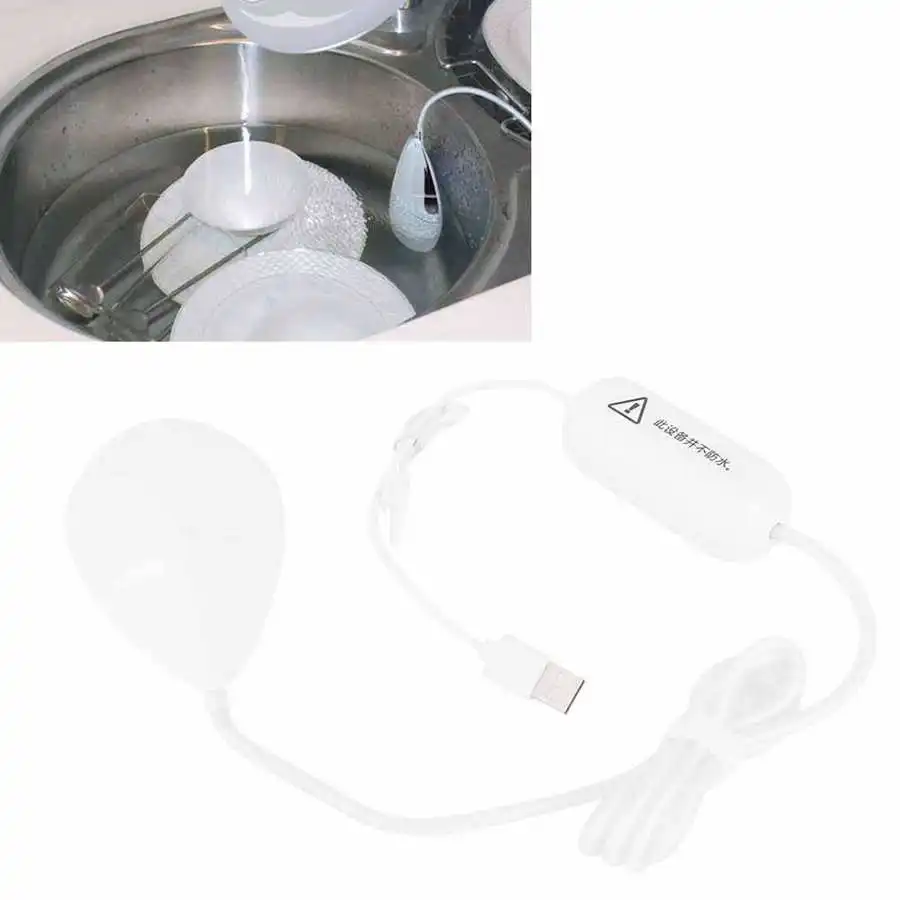 

Mini Ultrasonic Dishwasher Multifunction ABS Vegetable Fruit Dish Washer USB Smart Dish Washing Machine for Household Kitchen
