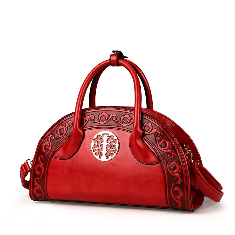 

2017 New Style WOMEN'S Bag Ethnic-Style Embossed Handbag Fashion Fashion Shoulder Diagonal Bag
