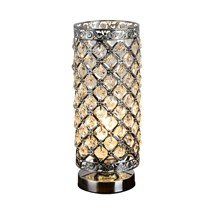 Candeeiros de Mesa Lâmpadas de Mesa Luz da Mesa de Cristal Moderna Beleza Eyeshield Casa Quarto Sala Estar Decoração Cabeceira Luz Led 9 Luminárias de mesa