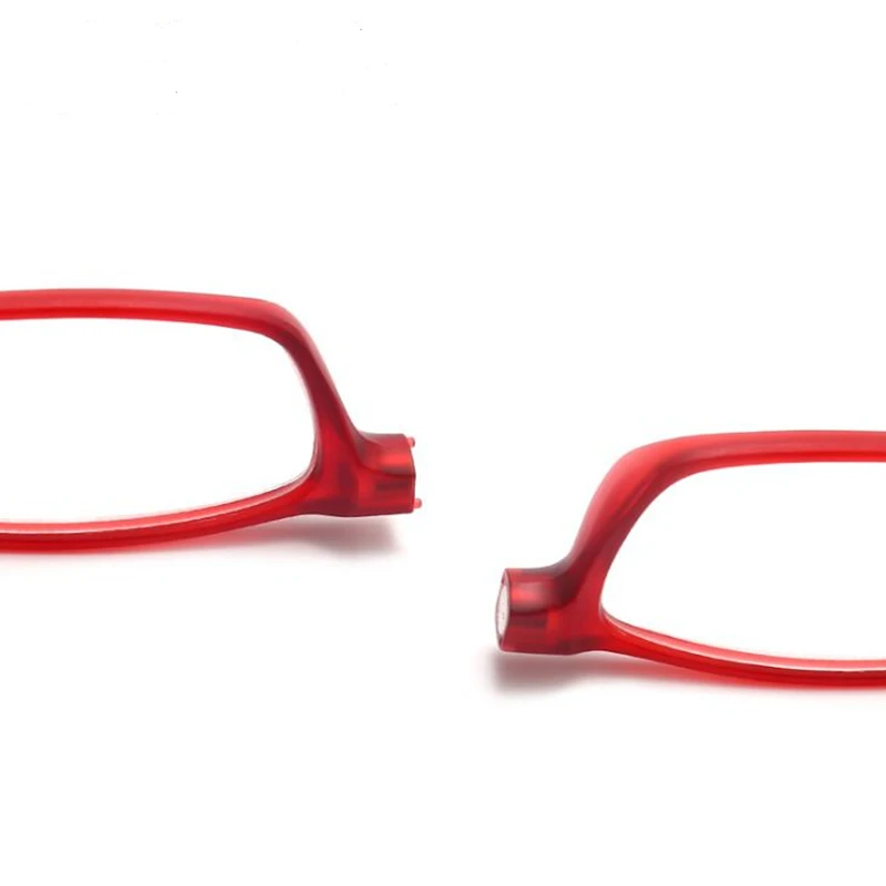 Красочные регулируемые увеличенные Магнитные очки для чтения, для мужчин и женщин, висящие на магнитной шее, перед дальнозоркостью, очки унисекс, черные ZNS20