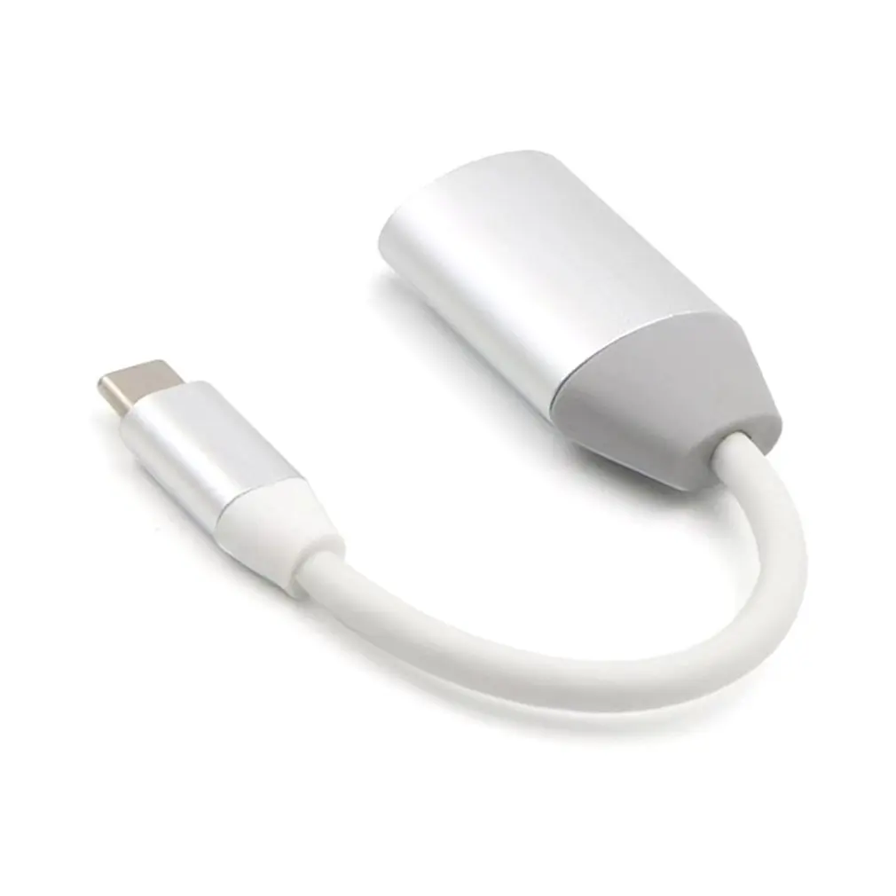 USB C к HDMI 4K кабель адаптер Тип C HDMI Thunderbolt 3 для huawei mate 20 macBook pro pro galaxy S9 HDMI USB-C - Цвет: Белый