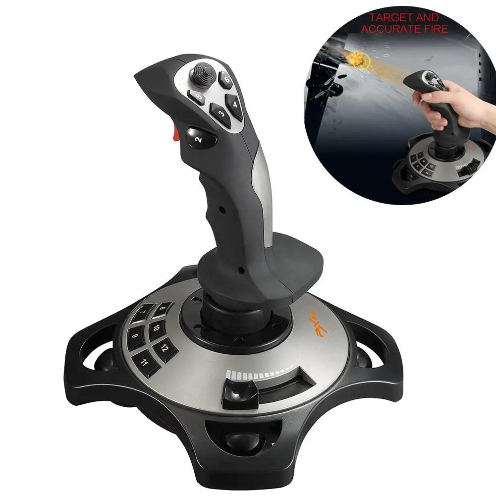 

Flight Joy Stick PC Game PXN-2113 USB Interface Computer Game Joystick with Vibration Analog Controller