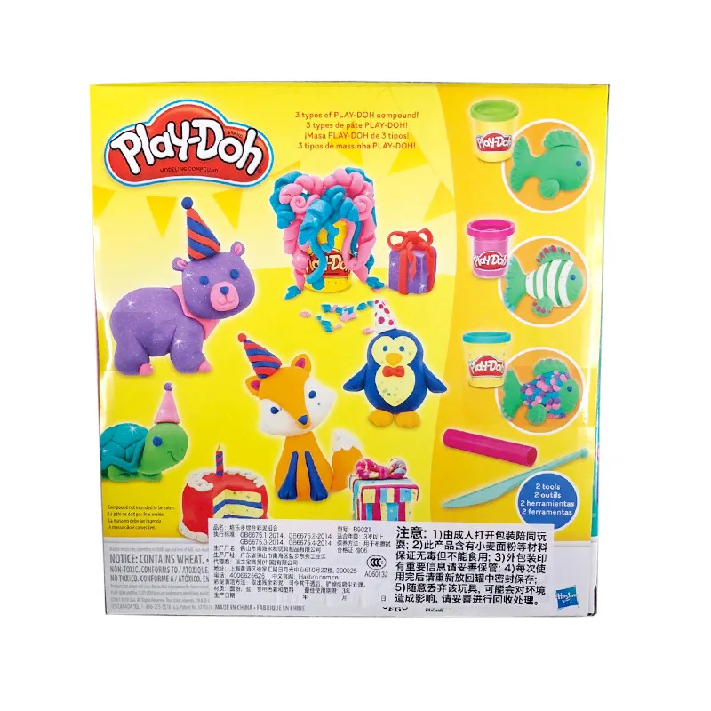 Play-Doh Play Doh Комплексная цветная глина Комбинация оборудования заправка 12 цветов Пластилин для детей игрушки B9021