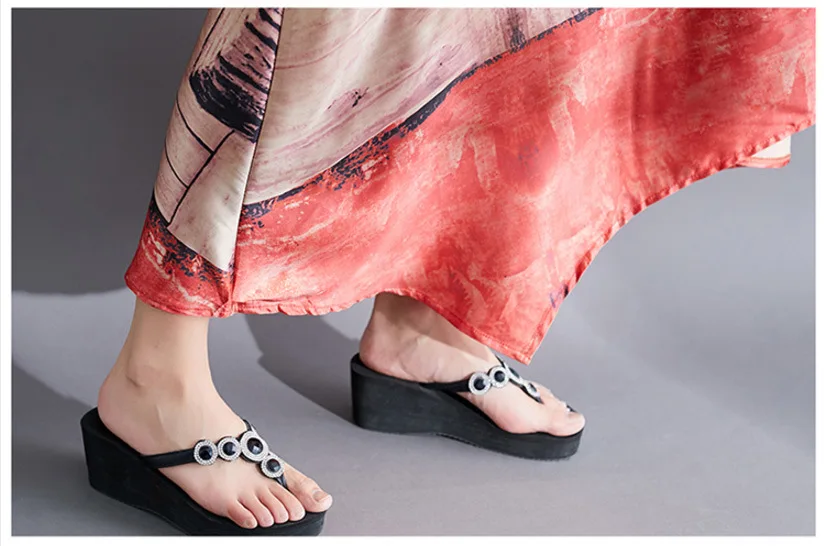 M-2XL свободные принт длинное летнее платье больших размеров Элегантное повседневное женское платье большого размера, Винтаж пляжное длинное платье платья больших размеров