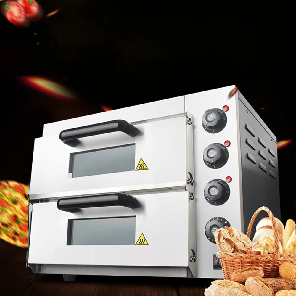 海外通販 安い 2層の業務用電気ピザオーブン タルト パン チキン ケーキオーブン 正規品取扱通販 Www Amir Org Rw