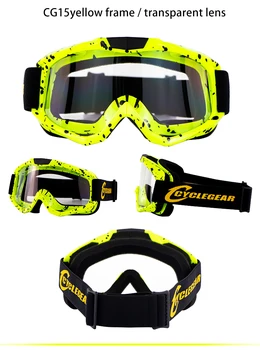 

Helmet Motorcycle Goggles Capacetes Para Moto Glasses For Cyclegear CG15 Motocross Goggles Capacete Moto Lens Windproof