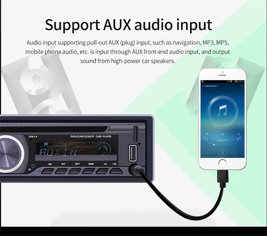 12 В автомобильный радиоприемник Bluetooth 1 DIN автомобильный стерео CD плеер AUX-IN MP3 FM/USB/пульт ДУ для DVD телефона автомобильная аудиосистема радио