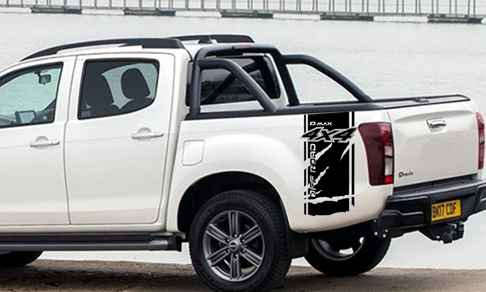 2 шт. для isuzu DMAX автомобильные боковые наклейки DIY авто задний багажник виниловая пленка наклейки автомобильные спортивные украшения автомобильные принадлежности для тюнинга