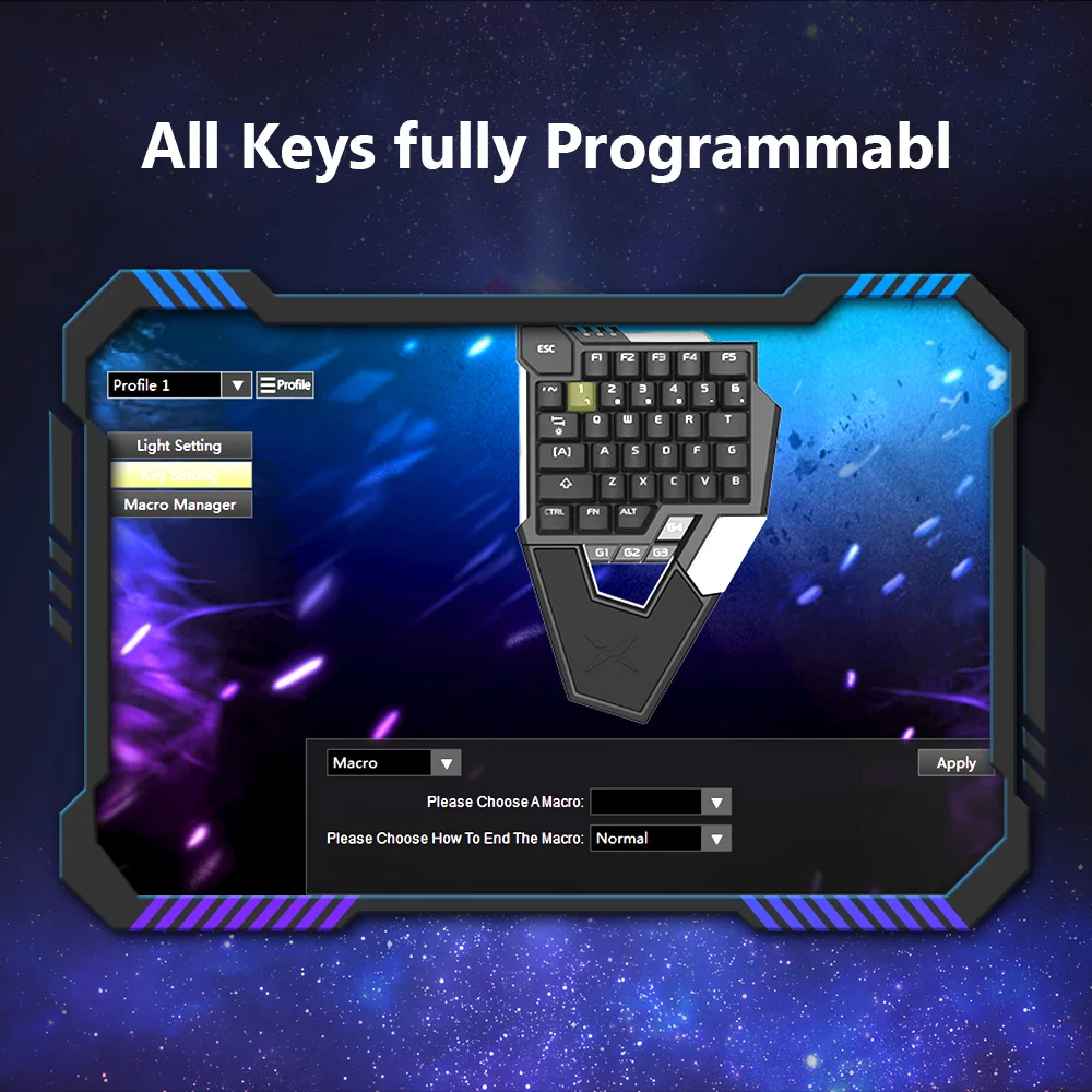 Delux T6 складные механические игровые клавиатуры синий переключатель 39 полностью programmabl ключи Проводная эргономичная Одноручная клавиатура для геймера