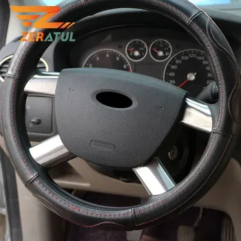 

Zeratul 4Pcs/Set Stainless Steel Car Steering Wheel Decoration Cover Trim Sticker Car Styling for Ford Focus 2 MK2 2005 - 2013