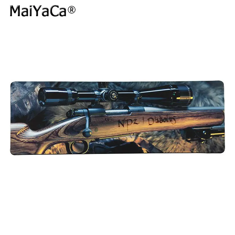 Maiya высокое качество Arms Submachine снайперская пушка офисные мыши геймер силиконовый коврик для мыши большой коврик для мыши клавиатуры коврик