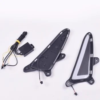 

Hot 2PCS Brake ABS Refit Fog Lamps Left Right Led Flashing Turn Signal Accessories Daytime Running Light Front Car For CHR 16-19