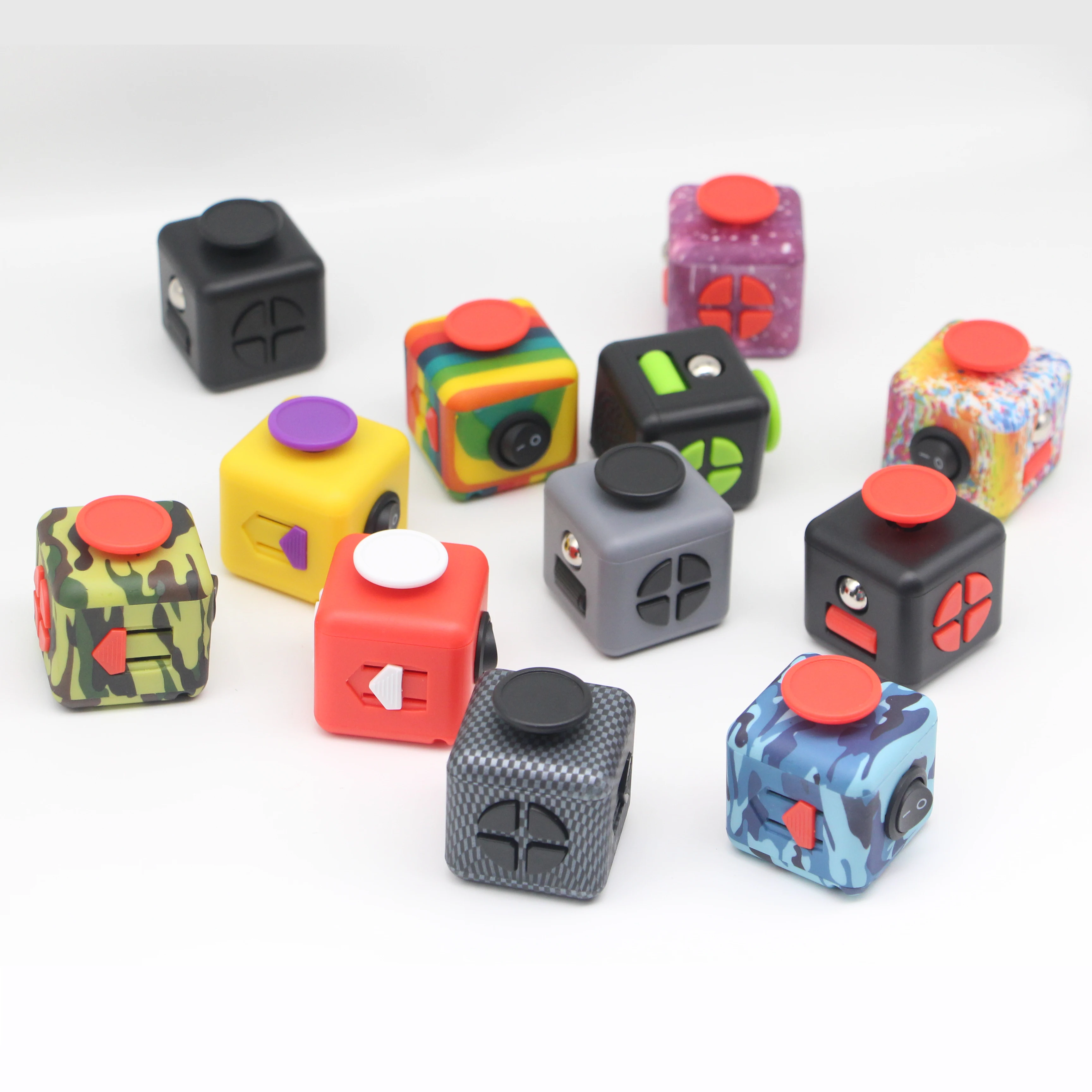 Fidget Toys Anti Stress Toys Magiques Push Decompression Dice Rainbow Fingertip Hand Game Antiestress Relax Toys for Figet Toys 3
