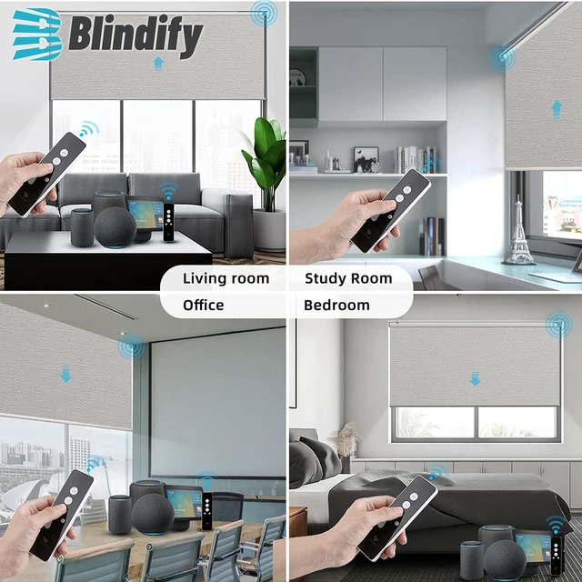 Blindify Testreszabott Méretű Elektromos Henger Redőnyök Az Ablakok Intelligens Wifi Google Alexa Home Voice Control Persana Electrica - Image 2