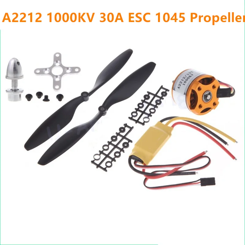 XXD A2212 1000KV бесщеточный двигатель + 30A ESC и 1045 пропеллер (1 пара) для F450 F550