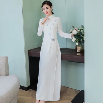 

Traditional Chinese Dance Costume New Style Hanfu In The Spring and Autumn Chinese Style Slim Elegant Dress