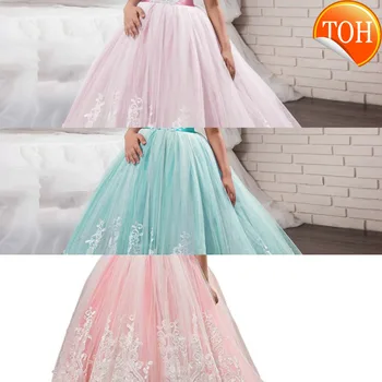 

Girls Elegant Princess Dress 4 TO14 Years Girls Wedding Dresses For Girls Birthday Party Evening Children clothing Vestido