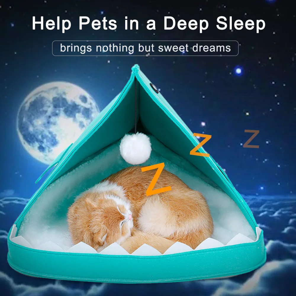 

2019 Warm Cat Cave Bed House For Small Dog Sleeping Cave Flannel Removable Mat Cats Tunnels Nest shark Shape Bed For cats