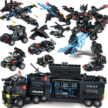 

840pcs 0140 Military Series Special Transformer Special Change 35 Building Blocks Bricks Toys for Children Gift