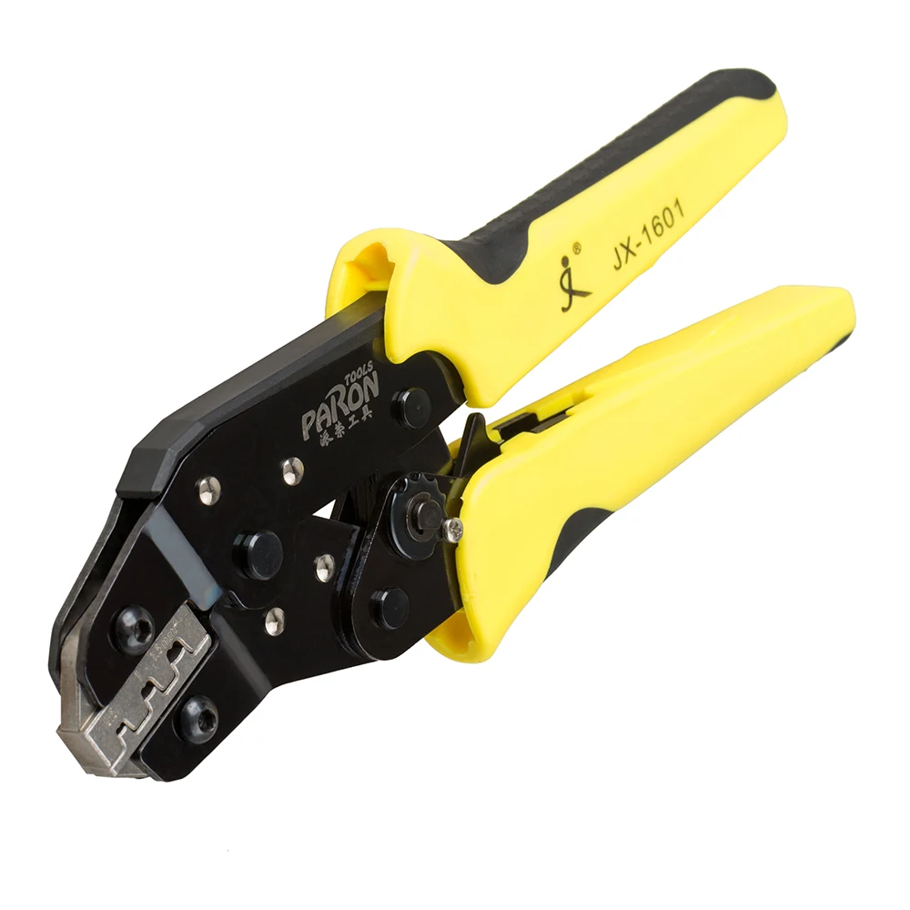 PARON JX-1601-08 Pliers Crimpers Wire Engineering Ratchet Terminal Crimping Pliers JX-48B 3.96 to 6.3mm 26-16AWG Hand Tools