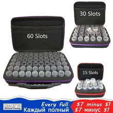 Sac de Rangement de perles | accessoires de peinture au diamant, trousse à outils murale multifonctionel 15/30/60(China)