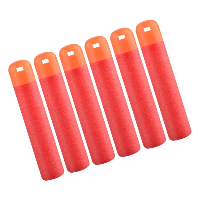 30Pcs/Lot 9.5cm Red Sniper Rifle Darts Bullets for Nerf Mega Kids Toy Foam  Refill Darts Big Hole Head Bullets Christmas Gift