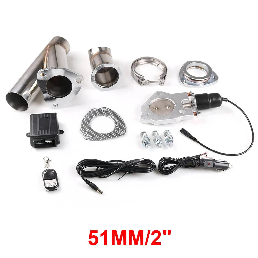 2'' inch Exhaust Control Valve With Remote Control Stainless Electric