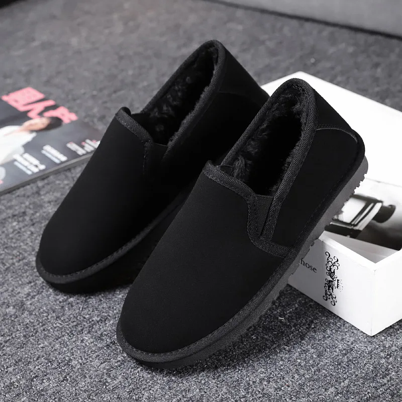 

Korean-style Versatile Bread Trendy Shoes Men's Low Top Snow Boots 2019 Winter New Style Fashion Cold Antifreeze Hot Selling Cot