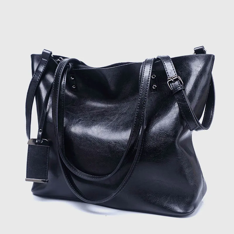 BLACK BAG Bolsa feminina, сумка через плечо, роскошная, женская,, сумки, дизайнерские, летние, клатч, мешок, Ретро стиль, сумка-мессенджер, большая, коричневая, кожаная сумка - Цвет: BLACK BAG