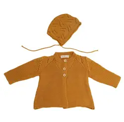 Barboteuse en coton pour nouveau né fille et garçon, vêtements tricotés, combinaison de marque, automne 2021 