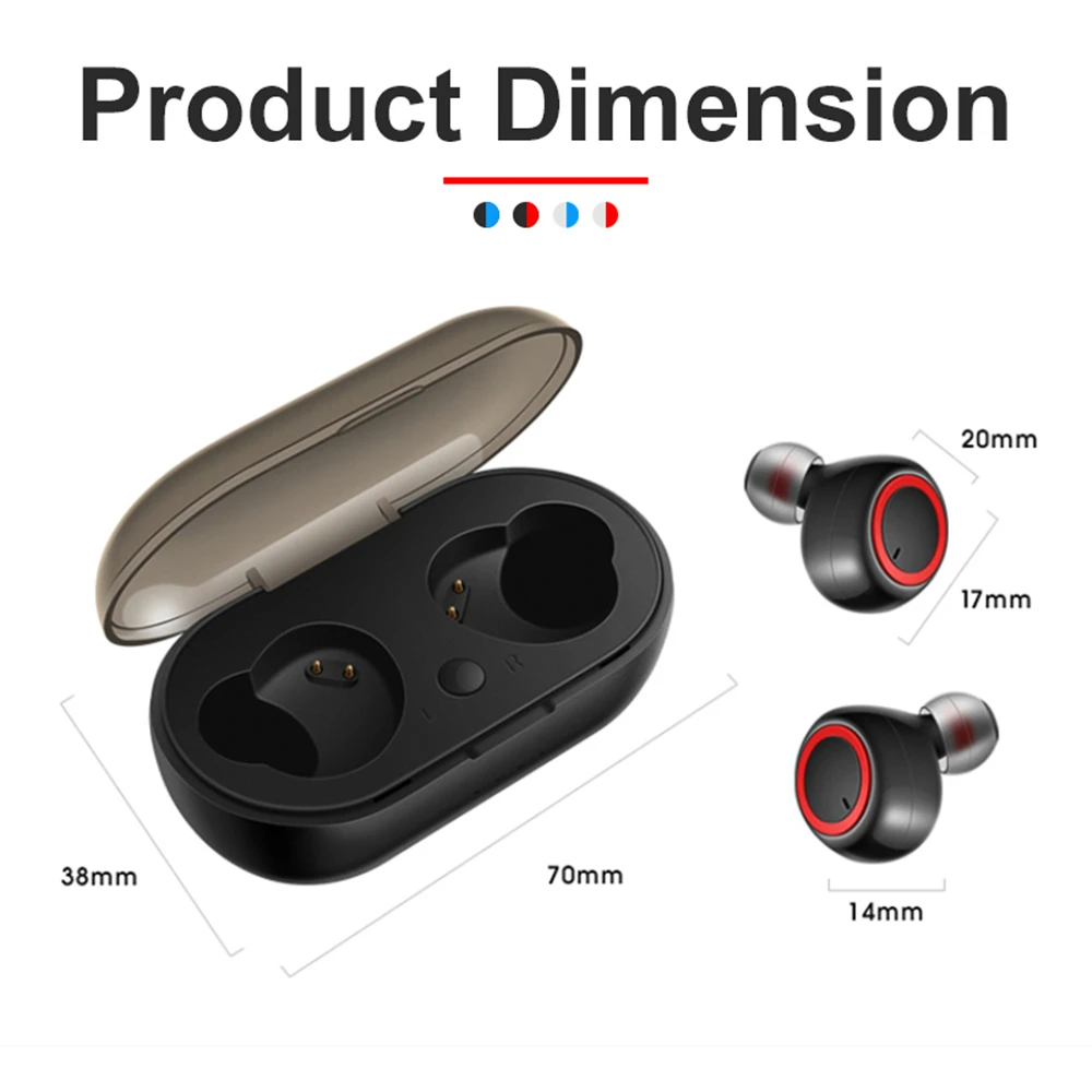 Двойной беспроводной Bluetooth бас стерео устойчивое наушники для Apple iPhone IOS Android телефон Универсальные наушники