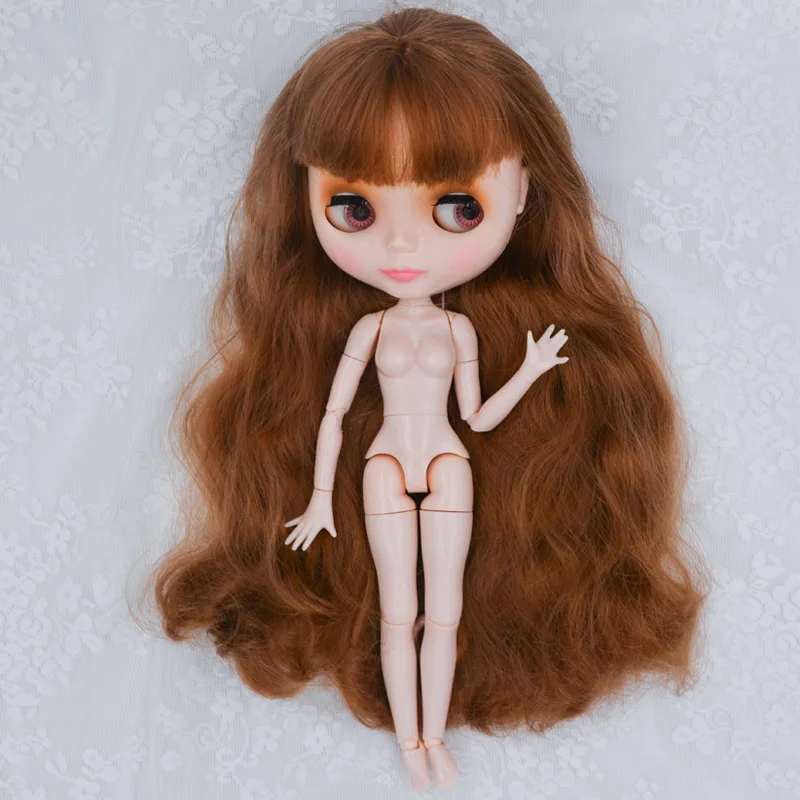 Кукла Blyth BJD, кукла Blyth, Обнаженная, индивидуальные блестящие куклы для лица, можно изменить макияж и платье, DIY, 12 дюймов, шарнирные куклы 1 - Цвет: NBL08