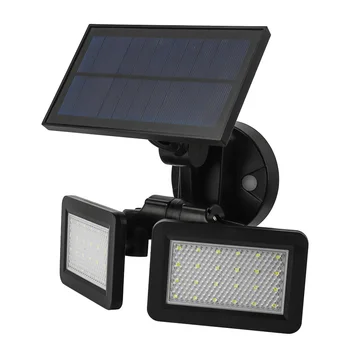 

Solar Motion Sensor Light Outdoor Waterproof 48 LED Radar Induction Dual Heads Light MDJ998