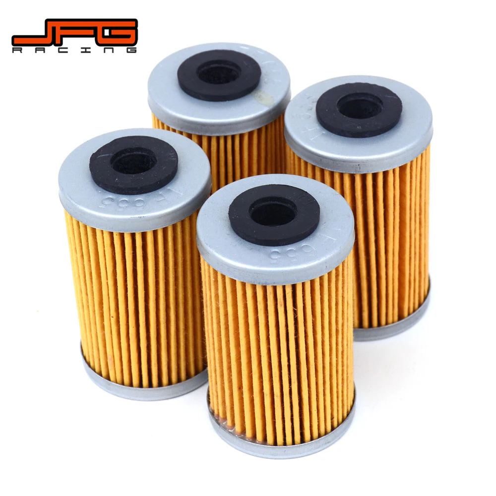 Filtro de Óleo Limpo para Ktm Bicicleta da Sujeira Motocicleta Mais Excf Seis Dias Sxf Xcw Xcfw Smr 250 450 500 690 Supermoto 4 Pçs Exc 6 Filtros de óleo