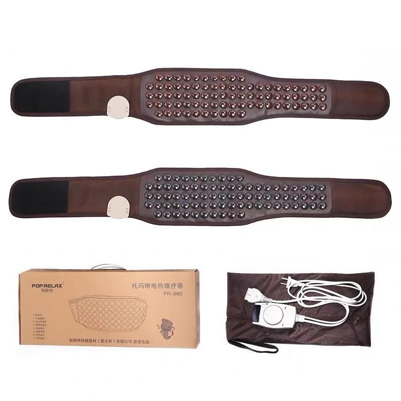 Electric heating waist belt lumbar tourmaline heating belt healthy