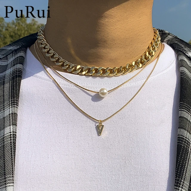 Wholesale 2023 Vintage Necklace on Neck Gold Chain Women's Jewelry Layered  Necklace Accessories From m.