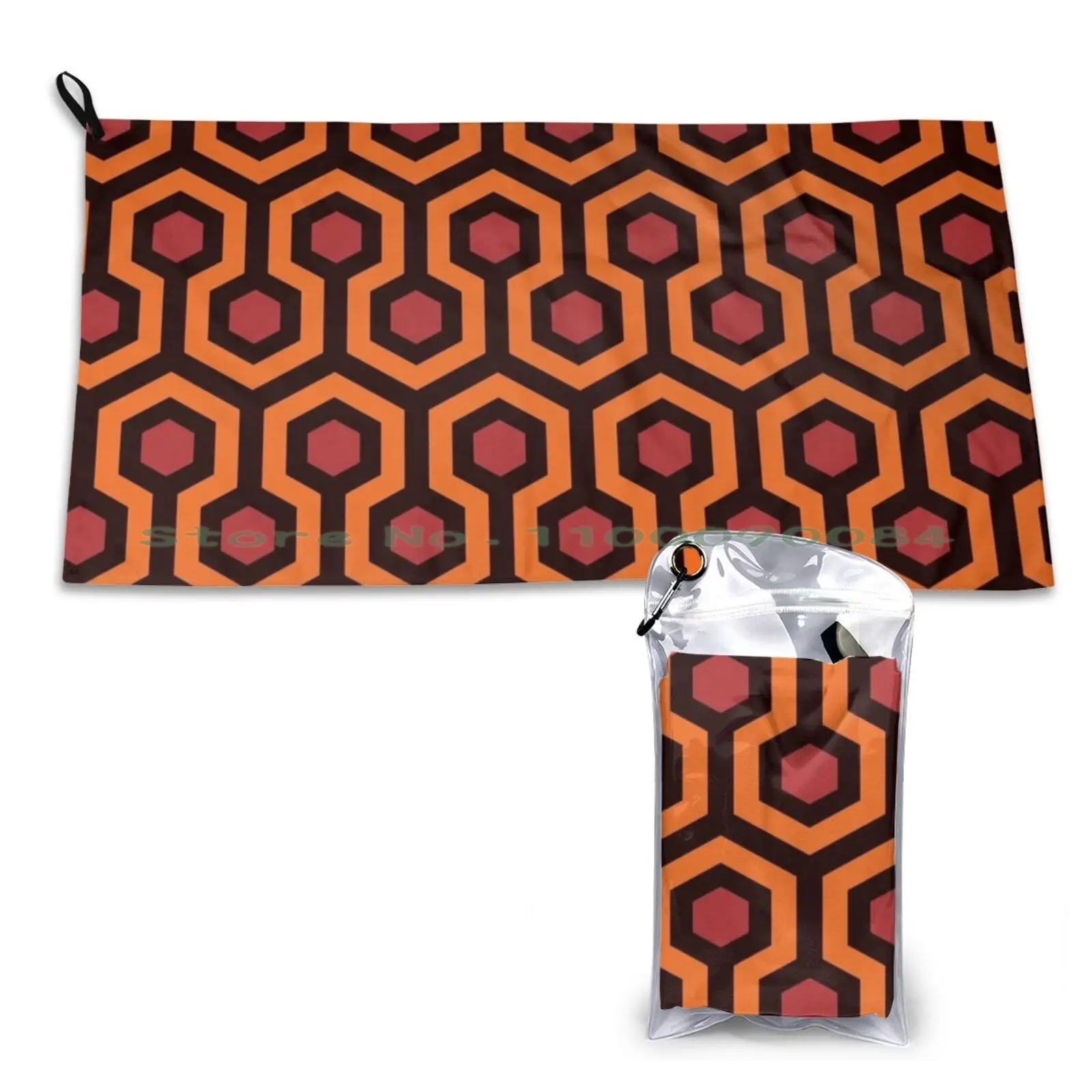 Redrum Mid Century Modern Overlook Hotel Shining 237 Pattern Quick Dry Towel Gym Sports Bath Portable King Redrum Stanley Film