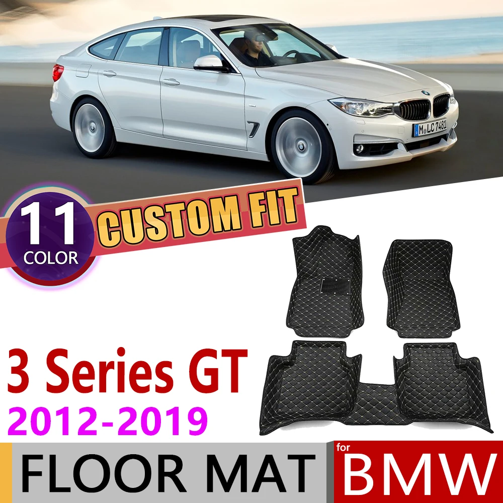 Пользовательские кожаные автомобильные коврики для BMW 3 серии Gran Turismo GT F34 2012~ 5 мест ножной коврик ковер аксессуары 2013