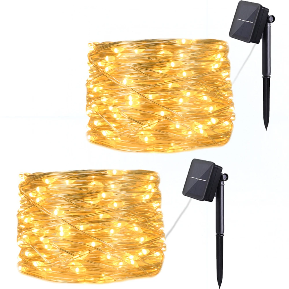 Description Picture 4 of item7M 50LED Solar String Fairy Lights Outdoor Path Garlands Lamp Patio Waterproof Christmas Wedding Yard Garden Street Lights
