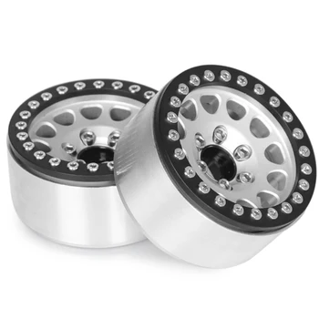 

4pcs Car Crawler Accessories RC Toys Aluminum Alloy Parts 1/10 Beadlock 1.9Inch Balance Wheel Rim For SCX10 90046 TRX4 D90