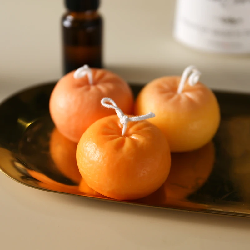 Оранжевый 3D силиконовые формы для мыла DIY фруктовый торт Ароматерапия Свеча форма для выпечки для муссов и десертов кухонные формы для выпечки инструменты художественная форма