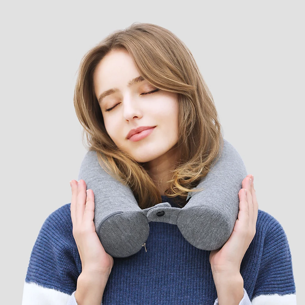 U-образная подушка для путешествий для самолета Memory Foam Подушки для шеи на открытом воздухе портативная подушка для шеи мягкий медленный