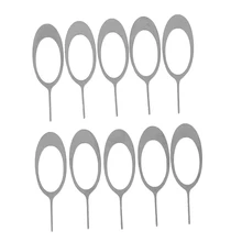 10 stücke Sim Karte Tray Entfernung Eject Pin Tool Edelstahl Nadel für iPhone für Samsung für Huawei