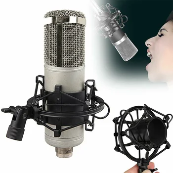 

Condenser Protective Clip Studio Recording Adjustable Mic Holder Microphone Shock Mount Spider Practical Professional Computer
